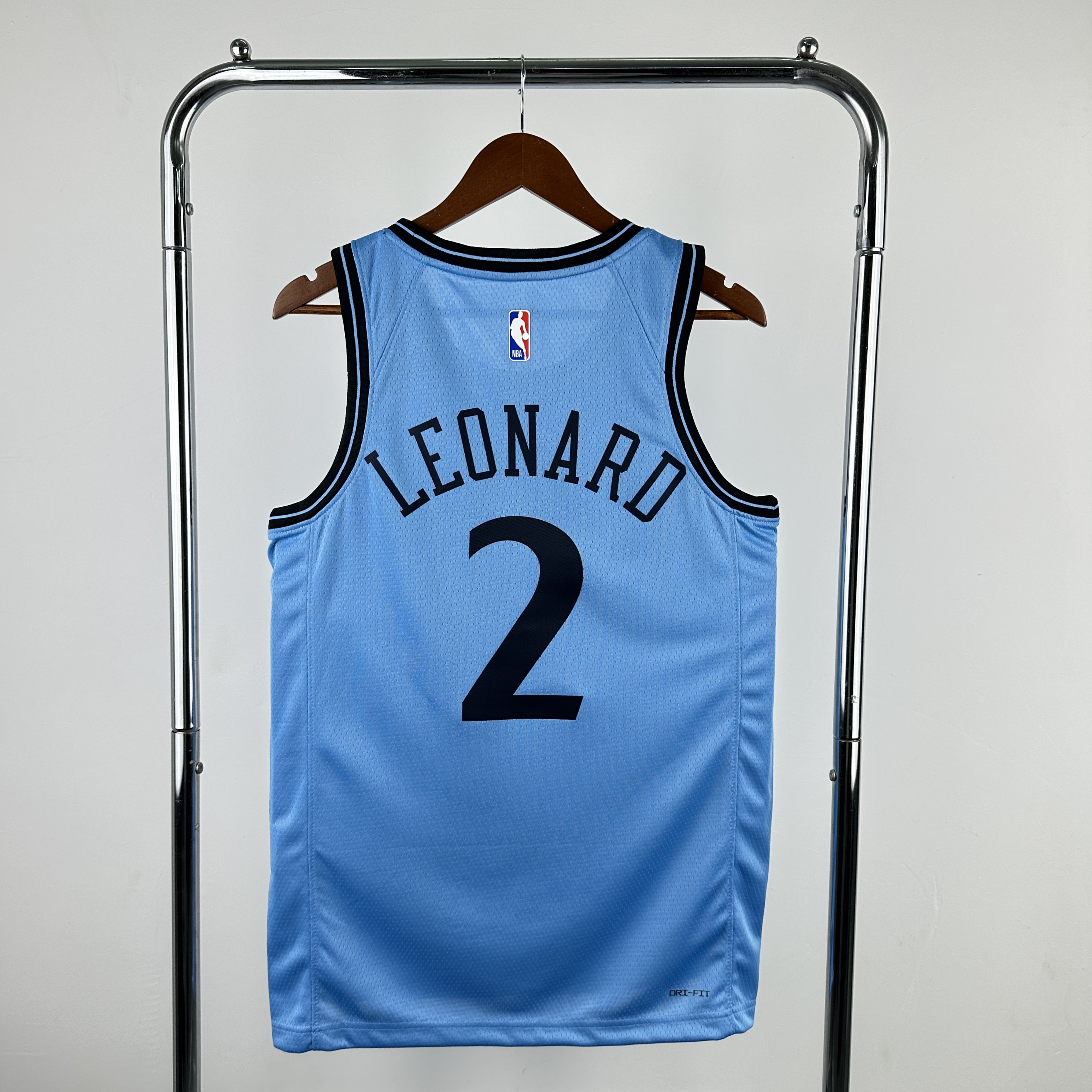 Men Los Angeles Clippers #2 Leonard Light Blue City Edition Season Nike 2025 NBA Jersey